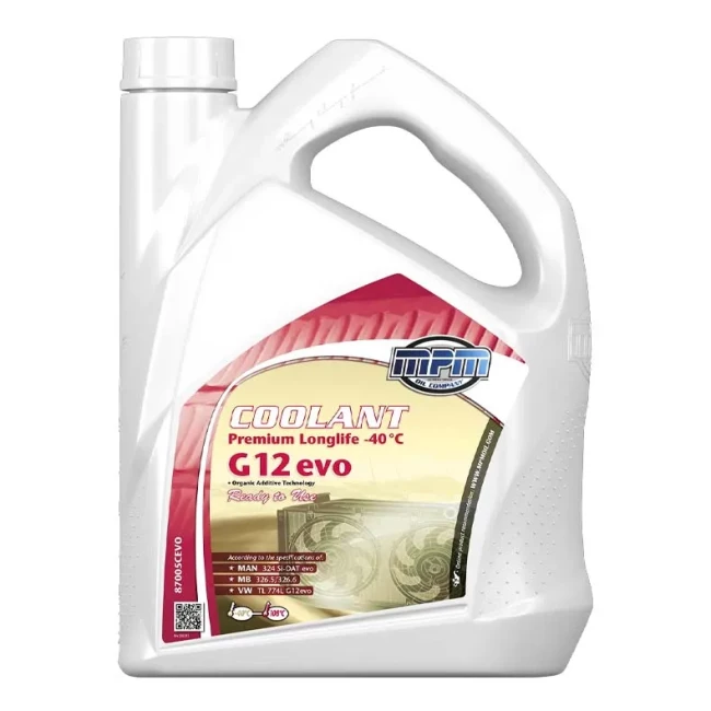Антифриз Coolant Premium LongLife G12evo -40°C красный 5л (87005CEVO)
