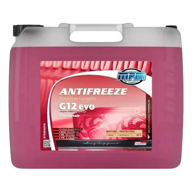 Антифриз Coolant Premium LongLife G12evo красный -40°C 20л (87020AEVO)