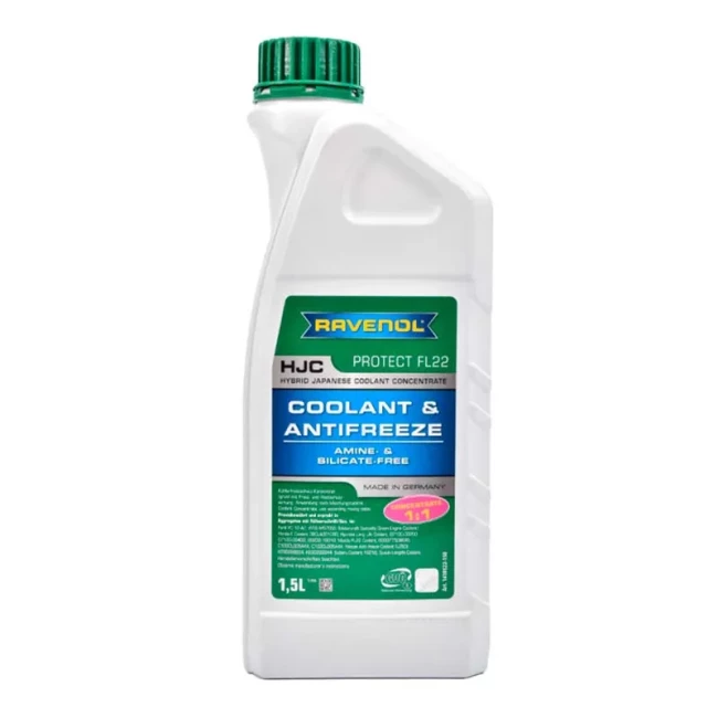 Антифриз Ravenol HJC Protect FL22 G11 -74°C зелений 1,5 л
