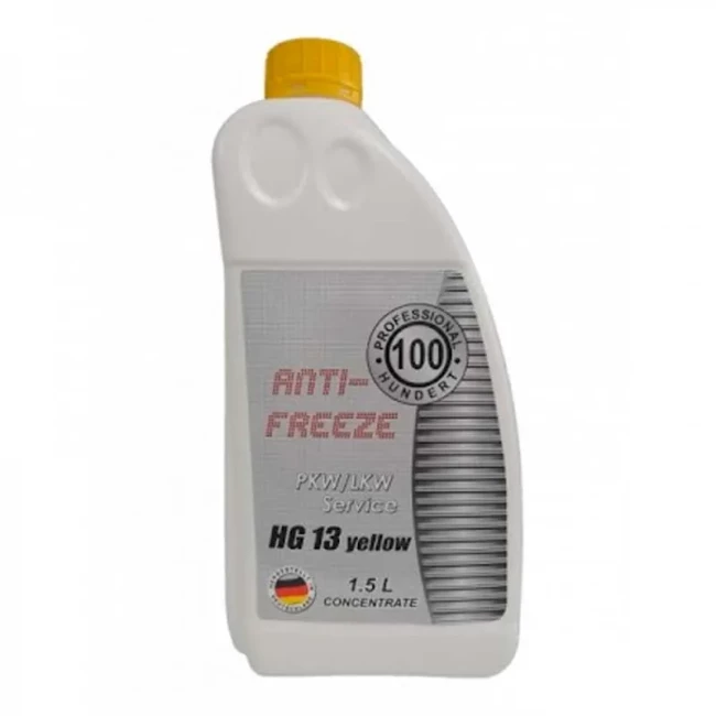 Антифриз Professional Hundert A-F HG13 жовтий 1.5л Антифриз Professional Hundert A-F HG13 жовтий 1.5л