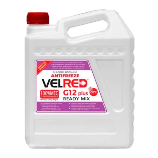 Антифриз Velvana Velred RM G12+ -38 °C червоний 4,9л Антифриз Velvana Velred RM G12+ -38 °C червоний 4,9л