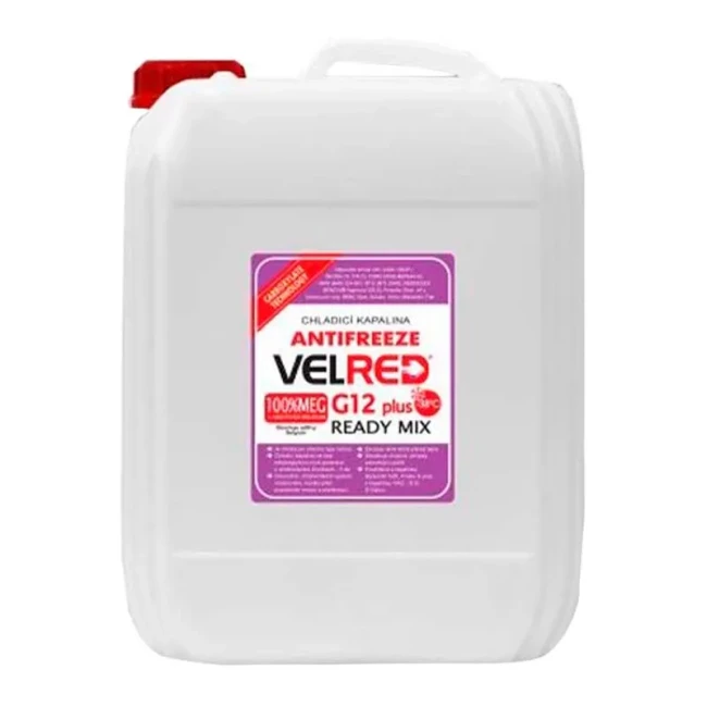 Антифриз Velvana Velred RM G12+ -38 °C красный 9,6л