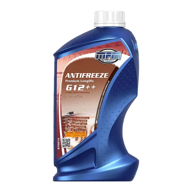 Антифриз MPM концентрат G12++ -38°С красный 1л (87001A)