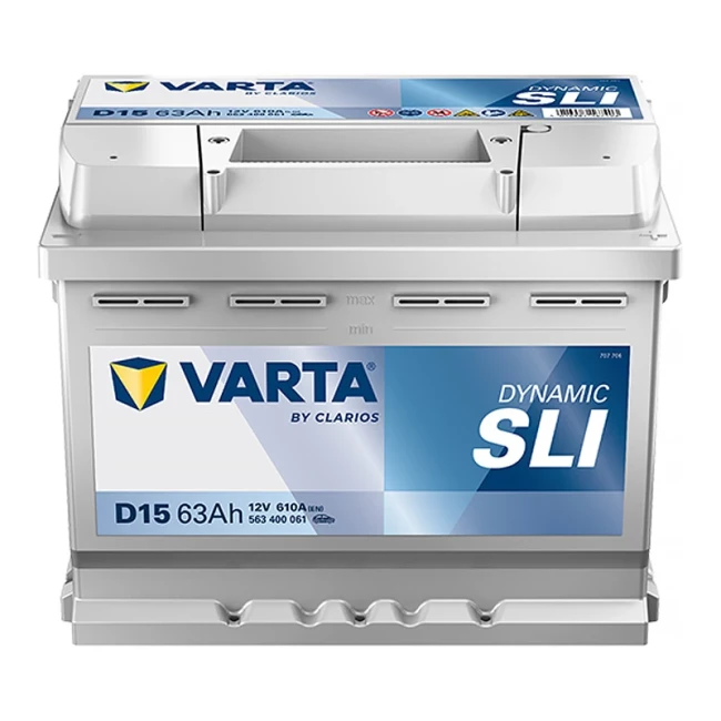 Автомобильный аккумулятор VARTA Silver Dynamic D15 6CT-63Ah АзЕ (563400061)