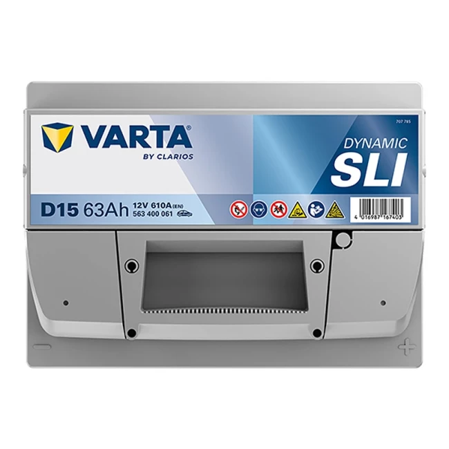Автомобильный аккумулятор VARTA Silver Dynamic D15 6CT-63Ah АзЕ (563400061)