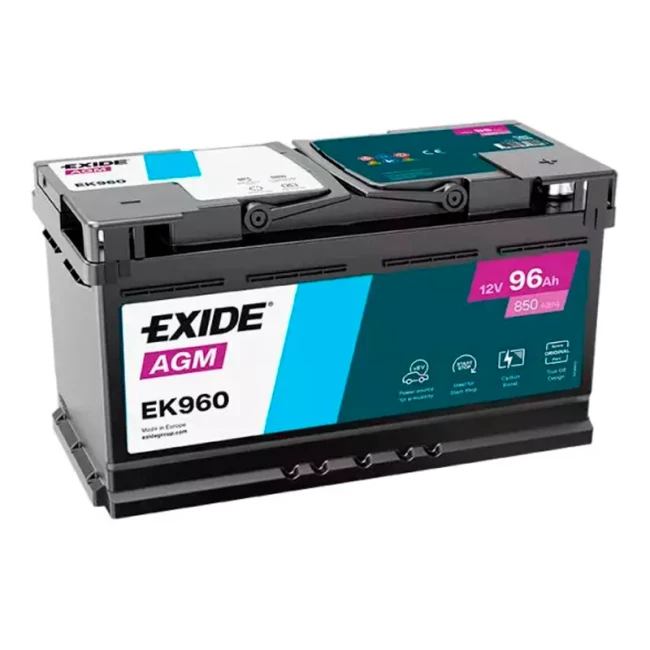 Автомобільний акумулятор EXIDE AGM 6СТ-96Ah Start-Stop АзЕ (EK960) Автомобільний акумулятор EXIDE AGM 6СТ-96Ah Start-Stop АзЕ (EK960)