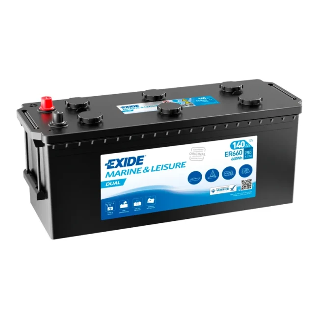 Вантажний акумулятор EXIDE 6СТ-140Ah Аз (ER660)