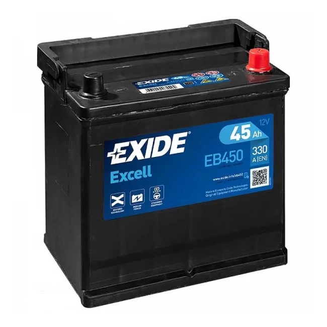 Автомобильный аккумулятор EXIDE Excell 6CT-45Ah Asia АзЕ (EB450)