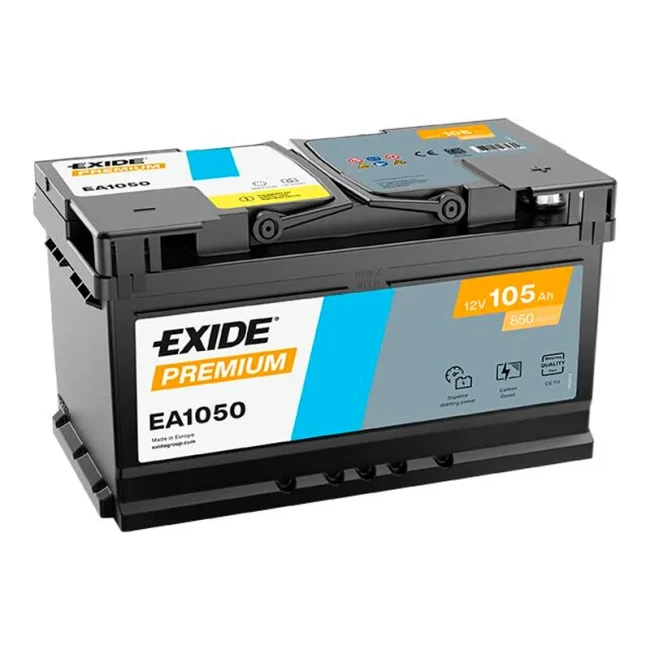 Автомобильный аккумулятор EXIDE Premium 6СТ-105Ah АзЕ (EA1050)