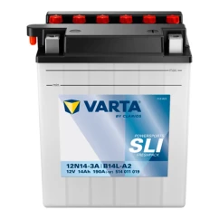 Мото аккумулятор VARTA 6СТ-14Ah 12N14-3A / YB14L-A2 Аз (+/-)