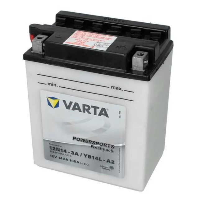 Мото аккумулятор VARTA 6СТ-14Ah 12N14-3A / YB14L-A2 Аз