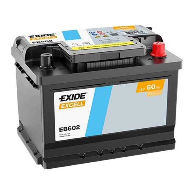 Автомобільний акумулятор EXIDE Excell 6СТ-60Ah АзЕ (EB602) Автомобільний акумулятор EXIDE Excell 6СТ-60Ah АзЕ (EB602)