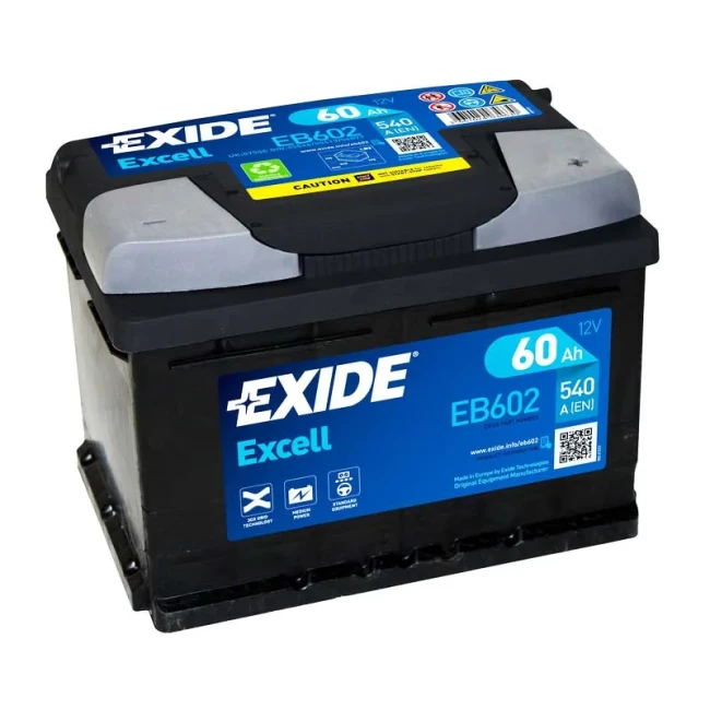 Автомобільний акумулятор EXIDE Excell 6СТ-60Ah АзЕ (EB602)