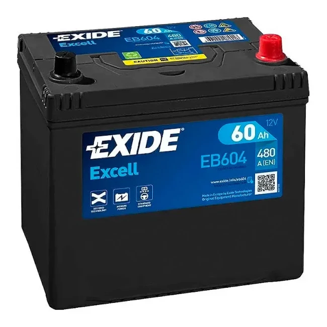 Автомобильный аккумулятор EXIDE Excell 6СТ-60Ah АзЕ (EB604)