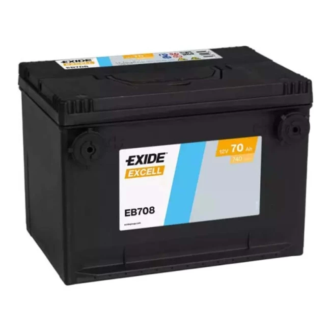 Автомобильный аккумулятор EXIDE Excell 6СТ-70Ah Аз (EB708)