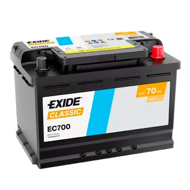 Автомобільний акумулятор EXIDE Classic 6СТ-70Ah АзЕ (EC700)