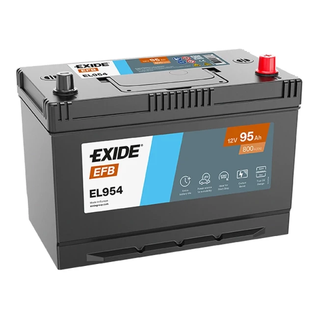 Автомобильный аккумулятор EXIDE EFB 6СТ-95Ah Start-Stop АзЕ (EL954)