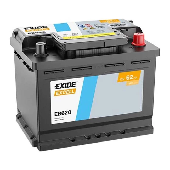 Автомобільний акумулятор EXIDE Excell 6СТ-62Ah АзЕ (EB620)
