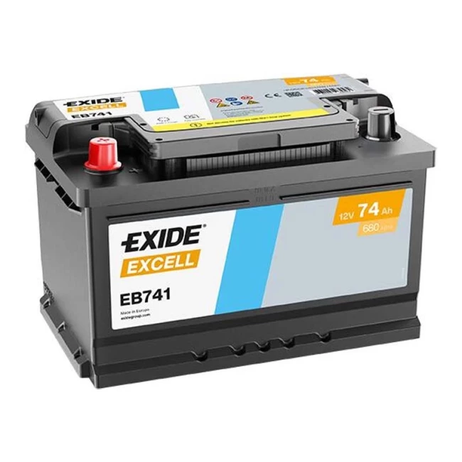 Автомобильный аккумулятор EXIDE Excell 6СТ-74Ah Аз (EB741)