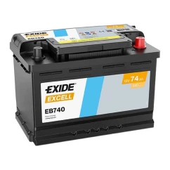 Автомобильный аккумулятор EXIDE Excell 6СТ-74Ah АзЕ 680A (EN) EB740 (5111)
