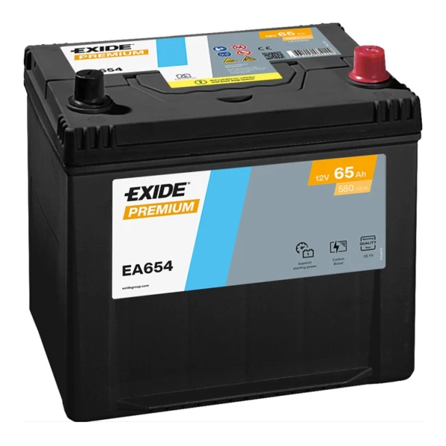 Автомобільний акумулятор EXIDE Premium 6СТ-65Ah Asia АзЕ (EA654)
