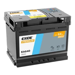 Автомобильный аккумулятор EXIDE Premium Carbon Boost 2.0 6СТ-64Ah АзЕ 640A (EN) EA640 (4775)