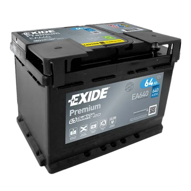 Автомобільний акумулятор EXIDE Premium 6СТ-64Ah АзЕ (EA640)