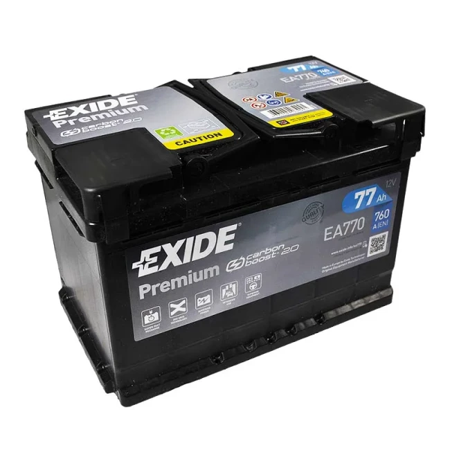 Автомобильный аккумулятор EXIDE Premium 6СТ-77Ah АзЕ (EA770)