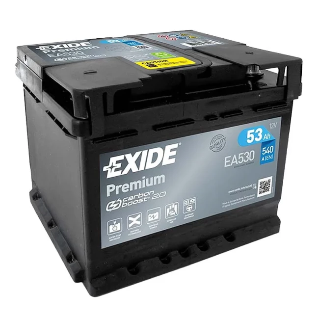 Автомобильный аккумулятор EXIDE Premium 6СТ-53Ah АзЕ (EA530)