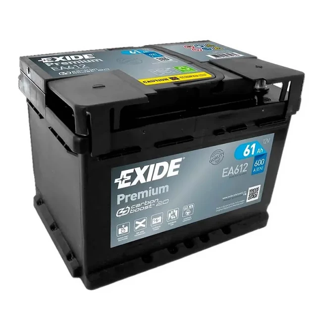 Автомобільний акумулятор EXIDE Premium 6СТ-61Ah АзЕ (EA612)