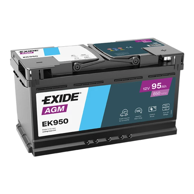 Автомобільний акумулятор EXIDE AGM 6СТ-95Ah АзЕ (EK950)