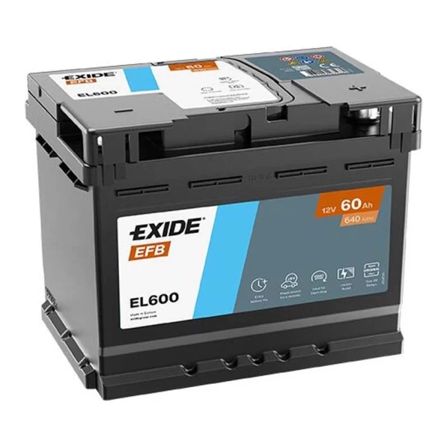 Автомобильный аккумулятор EXIDE EFB 6СТ-60Ah Start-Stop АзЕ (EL600)