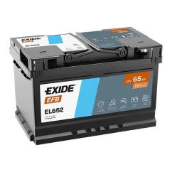 Автомобільний акумулятор EXIDE Start-Stop EFB 6СТ-65Ah АЗЕ 650A (EN) EL652 (76058)