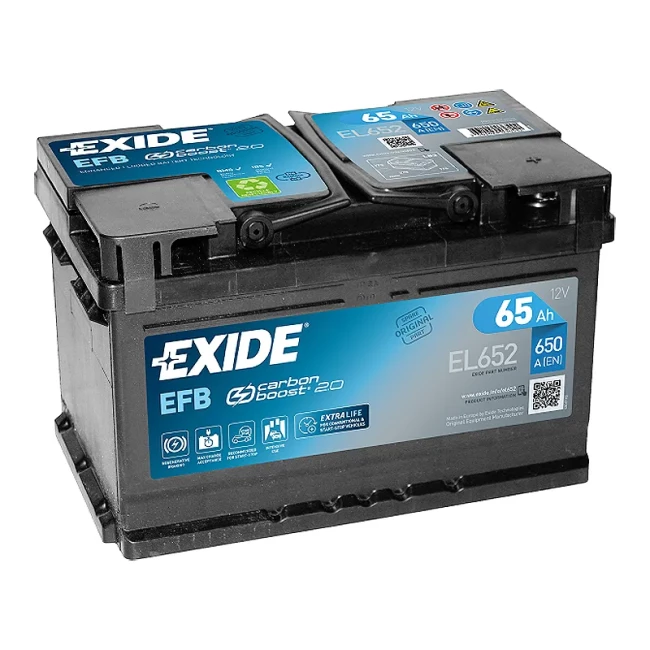 Автомобильный аккумулятор EXIDE EFB 6СТ-65Ah Start-Stop АзЕ (EL652)