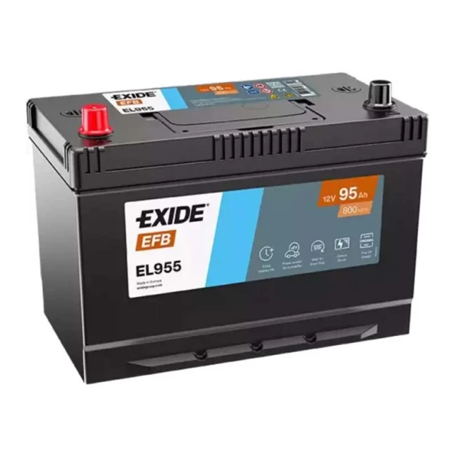Автомобильный аккумулятор EXIDE EFB 6СТ-95Ah Start-Stop Asia Аз (EL955)