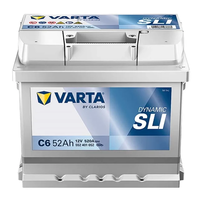Автомобільний акумулятор VARTA Silver Dynamic C6 6CT-52Ah АзЕ (552401052)