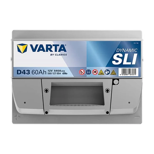 Автомобильный аккумулятор VARTA Blue Dynamic D43 6CT-60Ah Аз (560127054)