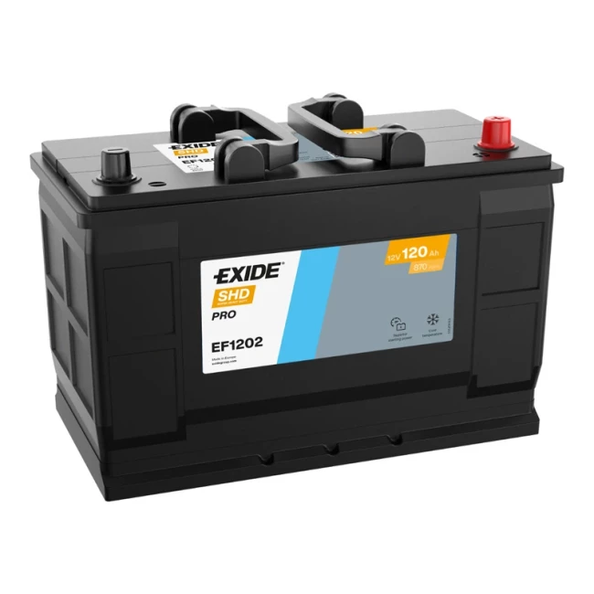 Грузовой аккумулятор EXIDE PowerPRO 6СТ-120Ah АзЕ (EF1202)