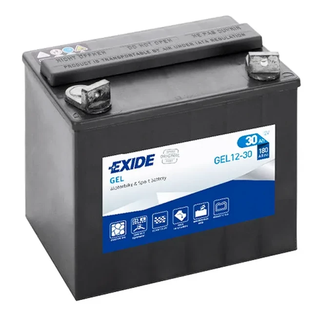 Мото аккумулятор EXIDE Gel 6СТ-30Ah Аз (GEL12-30)
