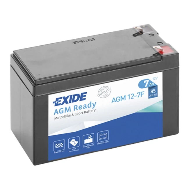Мото акумулятор EXIDE AGM Ready 6СТ-7Ah Аз (AGM12-7F) Мото акумулятор EXIDE AGM Ready 6СТ-7Ah Аз (AGM12-7F)