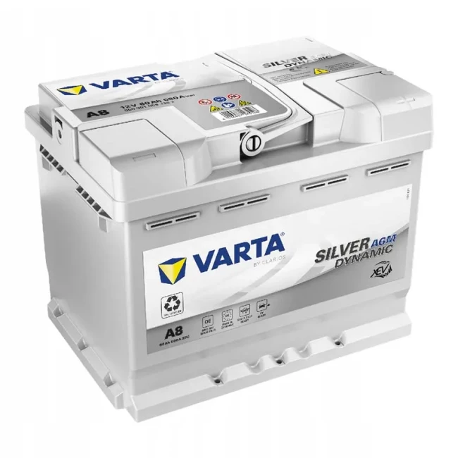 Автомобільний акумулятор VARTA Silver Dynamic AGM A8/D52 6CT-60Ah АзЕ (560901068)