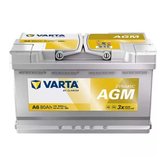 Автомобільний акумулятор VARTA Silver Dynamic AGM A6/F21 6CT-80Ah АзЕ (580901080)
