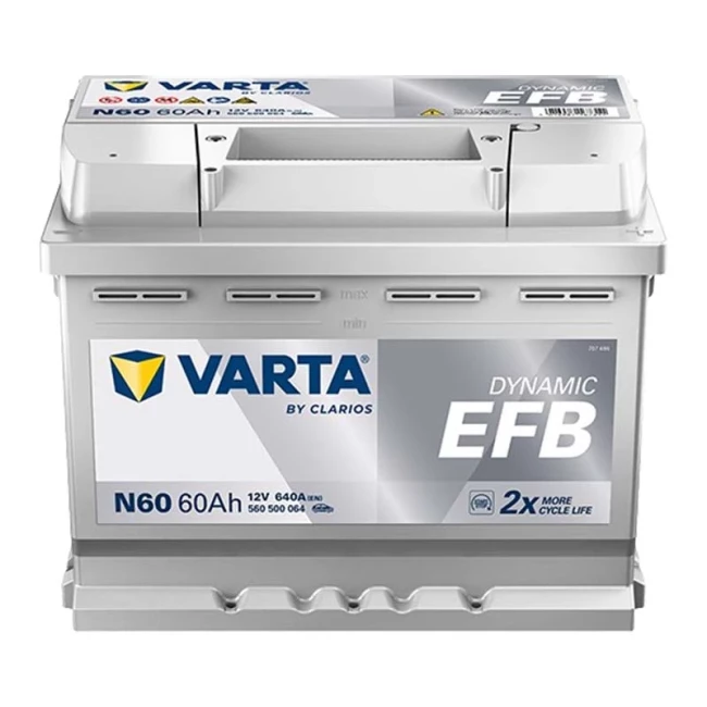Автомобильный аккумулятор VARTA Blue Dynamic EFB N60 6CT-60Ah АзЕ (560500064)