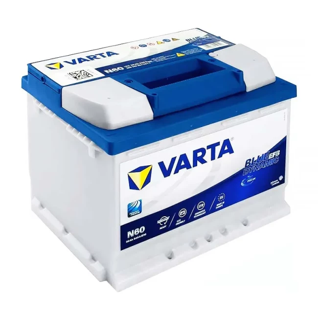 Автомобильный аккумулятор VARTA Blue Dynamic EFB N60 6CT-60Ah АзЕ (560500064)