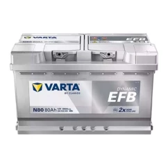 Автомобільний акумулятор Varta Blue Dynamic EFB Start-Stop 6CT-80Ah АзЕ N80 (580500080)