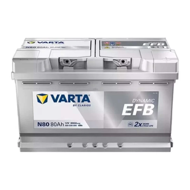 Автомобильный аккумулятор VARTA Blue Dynamic EFB N80 6CT-80Ah АзЕ (580500080)