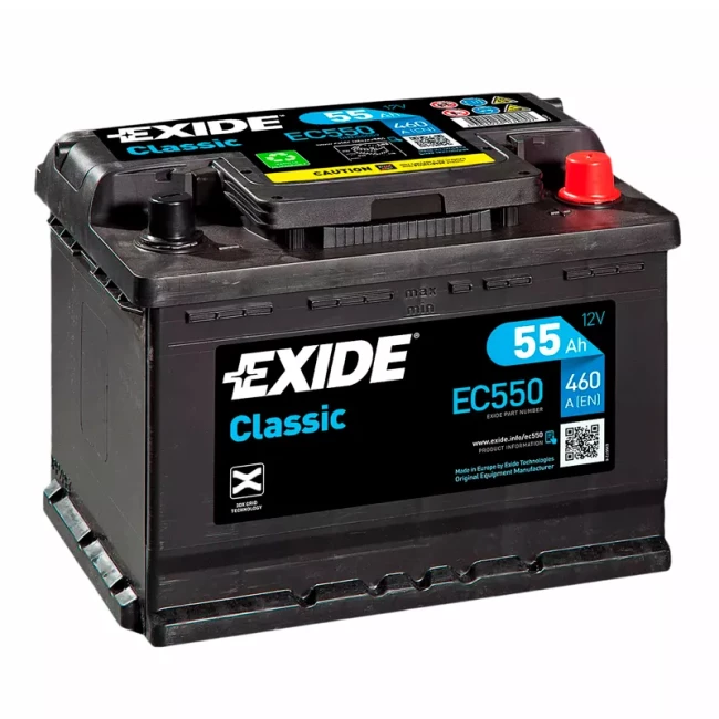 Автомобильный аккумулятор EXIDE Classic 6СТ-55Ah АзЕ (EC550)