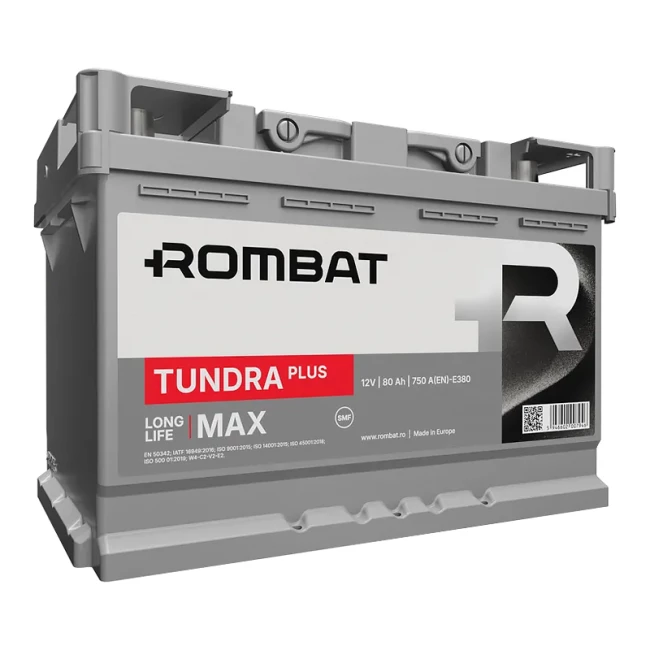 Автомобільний акумулятор ROMBAT Tundra Plus 6CT-80Ah АзЕ (E380)