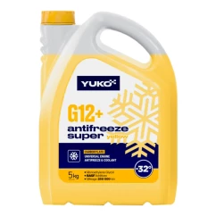 Антифриз YUKO Super G12+ желтый -32°C 5л (404454)