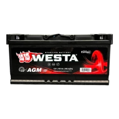 Автомобільний акумулятор WESTA 6CT-105Ah АзЕ (AGM105)
